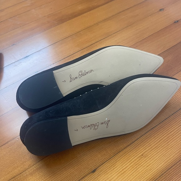 Sam Edelman Black Pointed Flats - Picture 4 of 4